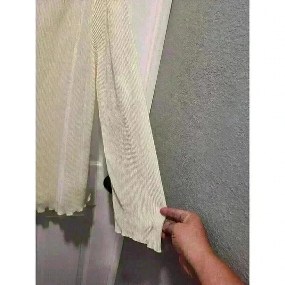 Vintage Pink Lily Size 2X Ivory Pleated Long-sleeved Blouse Top Made in USA NWOT - Picture 6 of 8